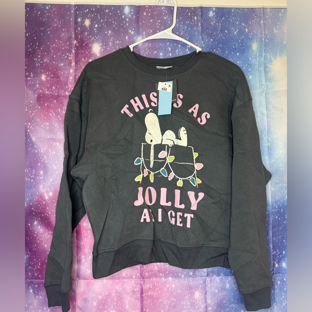 New oversized snoopy this is as Jolly as I get crewneck 🛍